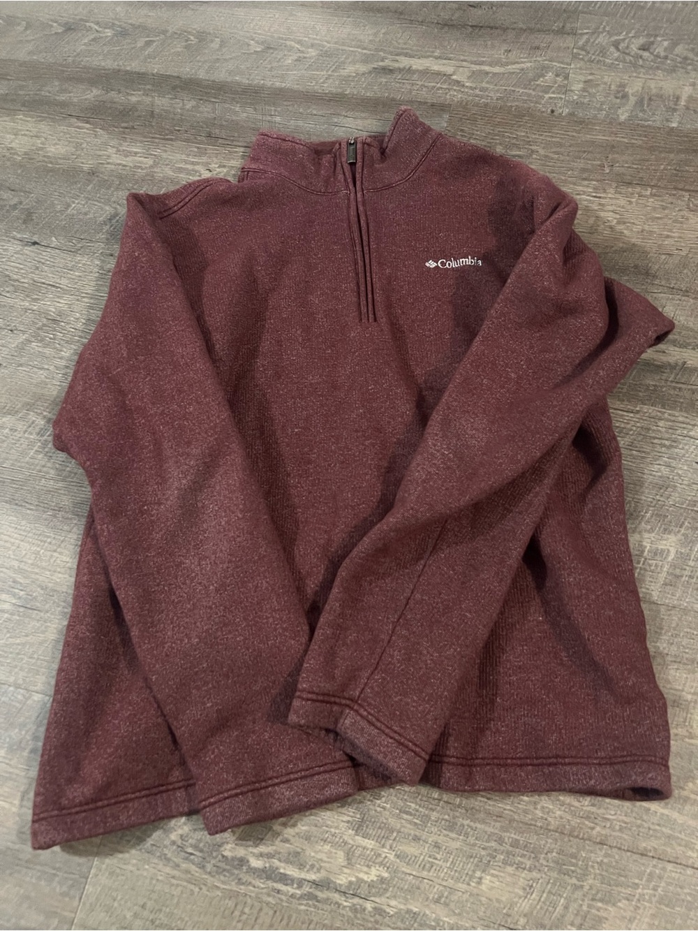 Columbia Men’s Zip-Up Sweater Jacket - Wine